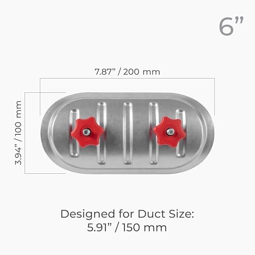 6 Inch Round Duct Access Door – Galvanized Steel Cover/Airtight EPDM Rubber - Image 4