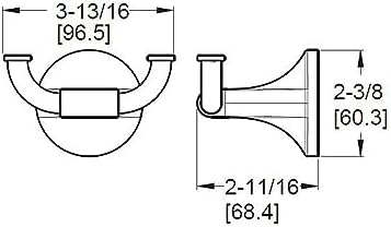 Pfister Pfirst Modern Towel Hook, Bathroom Towel Hook, Wall-Mounted, Polished - Image 5