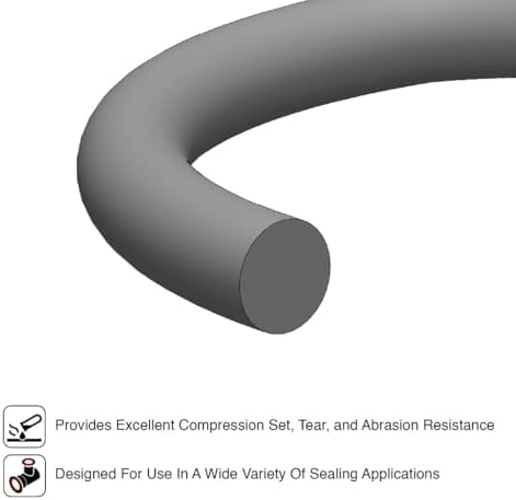 418 O-Ring, 75A Durometer, 3-5/8" ID, 4-1/8" OD, 1/4" Width - Image 4