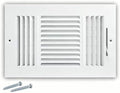 10x6 Inch Duct Opening 3-Way Steel Ceiling Register, Sidewall Air Vent Grille by Unknown