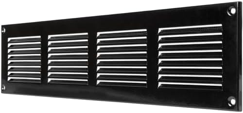 Repa Market 2-Pack Air Vent Cover 16x4 Inch Black Galvanized Steel Louvered - Image 7
