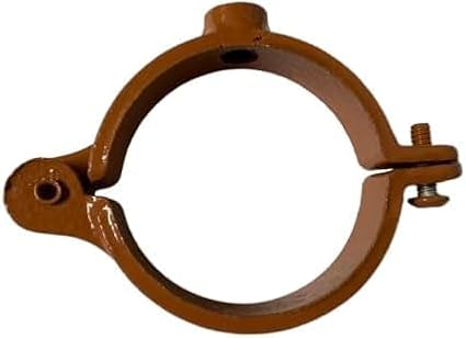 Hinged Split Ring Pipe Hanger Copper Epoxy Coated Iron - Image 4