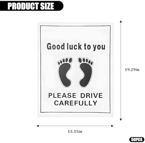 50PCS 16 x 20 Car Paper Floor Mat, Disposable Kraft Paper Vehicle Floor Foot - Image 2
