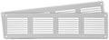 Repa Market 2-Pack Air Vent Cover 16x4 Inch White Galvanized Steel Louvered by RepaMarket