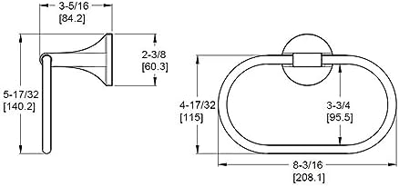 Pfister Pfirst Modern Polished Chrome-Towel Ring - Image 5
