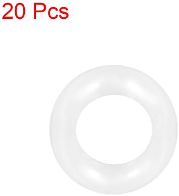 uxcell Silicone O-Ring 14x8x3mm VMQ Seal Ring Gasket White 20pcs - Image 3