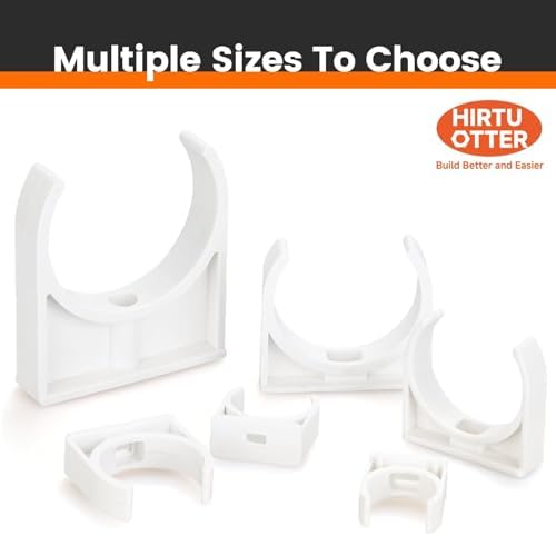 U-Shaped PVC Pipe Clamps Hanger White 20mm/0.79" - Image 6