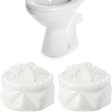 FillTouch Toilet Bolt Covers, Decorative Ceramic Caps by FillTouch