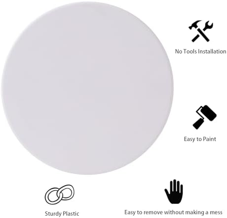 EASY-EXS Access Panel Round 6.5" Spring-Clip Plastic White - Image 4