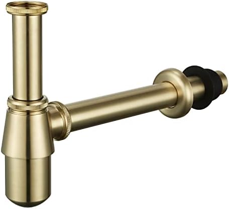 Bathroom Bottle P Trap Waste Pipe 1-1/4 inch Slip Inlet Drain, Lavatory by Miraga