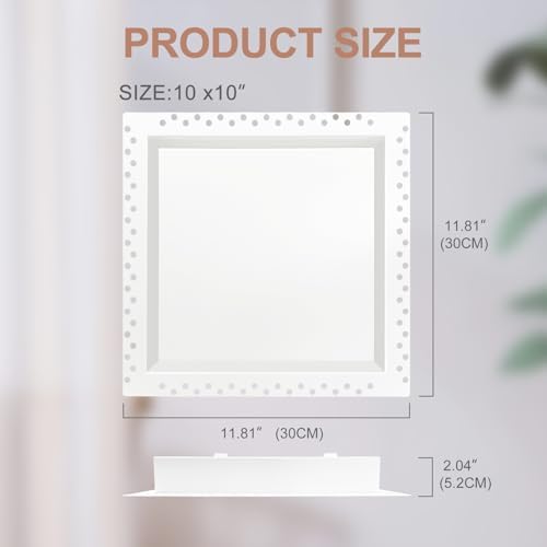 Flush Wall Vent Cover 10x10 Inch - Image 3