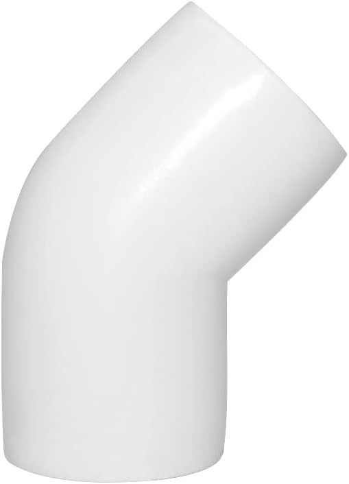 1" 45 Degree PVC Elbow Fitting, Furniture Grade 2 Way Right Angle Elbow Side - Image 3