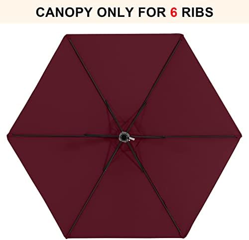 MASTERCANOPY Patio Umbrella 9 ft Replacement Canopy - Image 2