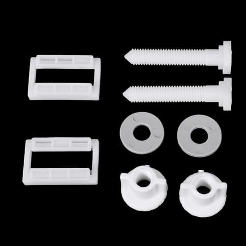 2Pcs White Plastic Toilet Seat Screws and Nuts - Image 6