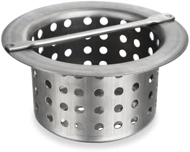 Commercial Floor Drain Strainer Basket, Heavy Duty 304 Stainless Steel Hair by Phivan