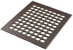 "Reggio Register Square Series Pattern Floor Grille, Oil-Rubbed Bronze Steel by ReggioRegisterCompanyLLC