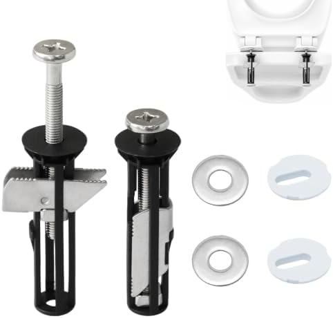 Heavy Duty Toilet Seat Fastener Bolt Kit, Toilet Seat Screws Replacement Kit by Unknown