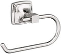 Amerock Stature 6-5/16" Polished Nickel Single Post Toilet Paper Holder by Amerock