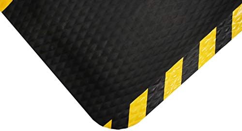 Hog Heaven Industrial-Grade Anti-Fatigue Mat | OSHA Yellow Striped Border | by MAMatting