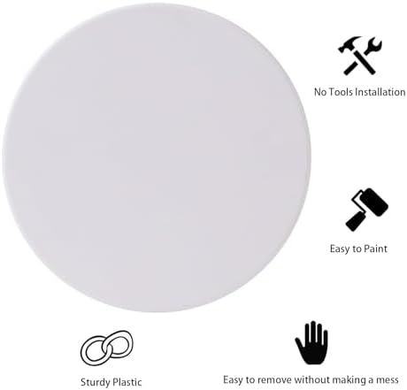 EASY-EXS Access Panel Round 6.5" Spring-Clip Plastic White - Image 4