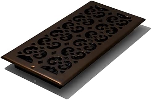 Decor Grates SP614W-RB Scroll Design Wall/Ceiling Register, 6x14 Inches by DecorGrates
