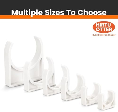U-Shaped PVC Pipe Clamps Hanger White 20mm/0.79" - Image 5