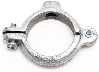 1-1/4" NPS Hinged Split Ring Pipe Hanger, Pre Galvanized, 3/8" Rod Fitting - Image 4