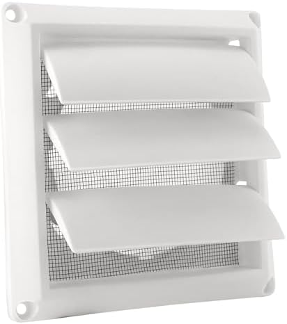 4 Inch Louvered Dryer Vent Cover Outside, Outdoor Exhaust Vent Cover by WELCOMETOVYPART
