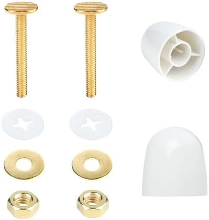2 Pack Toilet Bolts and Caps, Toilets Bowl to Floor Bolts Kits by Unknown