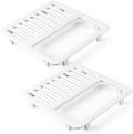 2 Pcs Cast Iron Porcelain Grate Floor Drain Cover 9-1/4" W x 9-1/4" L x 1-1/4h by Unknown