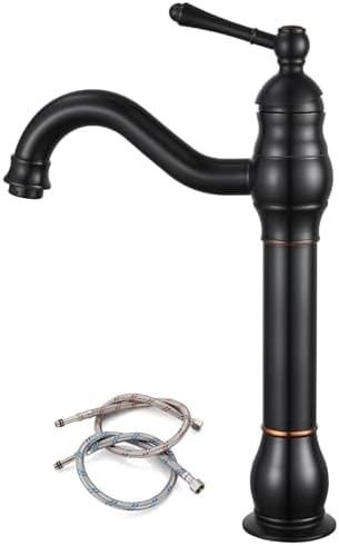 gotonovo Vintage Bathroom Vessel Sink Faucet, Oil Rubbed Bronze, No Drain by HOME