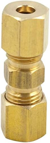 Brass Compression Tube Fitting, 1/4" OD x 1/4" OD Coupler - Image 4