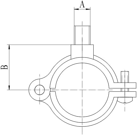 Hinged Split Ring Pipe Hanger Copper Epoxy Coated Iron - Image 2