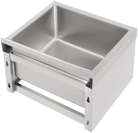 Commercial Mop Sink 24x24x13in, 304 Stainless Steel Utility Mop Basin - Image 7