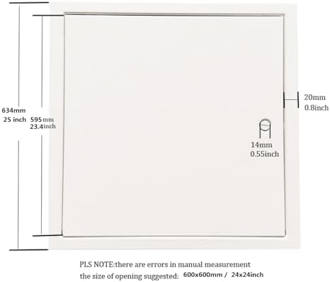 Fengze Thicken 0.048 Inch Steel Access Door 24 x 24 Inch - Image 4