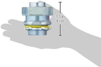 Hubbell-Raco 3404-8 Connector, Liquid Tight, 1-Inch Trade Size, Flex and Type B - Image 3