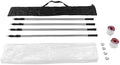 Pssopp Telescoping Dust Barrier Pole Kit, Aluminum Alloy Poles Zipper Entry by Pssopp