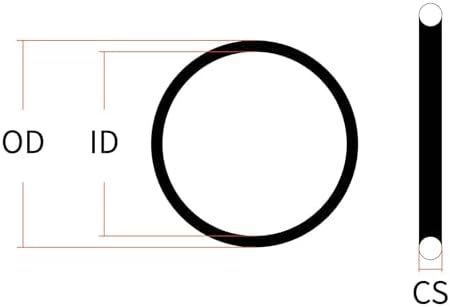 002 Viton O-Ring, 75A Durometer, 3/64" ID, 9/64" OD, 3/64" Width - Image 2