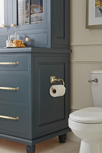 Amerock Stature 6-5/16" Golden Champagne Single Post Toilet Paper Holder - Image 2