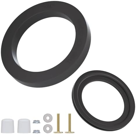 RV Toilet Dual Seal Kit ，385311652 RV Toilet Seal Ring + 385311658 Flush Ball by KERWINN