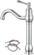 gotonovo Vintage Bathroom Vessel Sink Faucet, Polish Chrome, No Drain by HOME