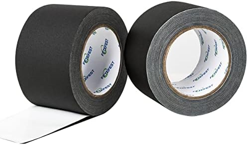 Gaffers Tape 3 inch Black 2/Pack, 30 Yards Each, Heavy Duty, Non-Reflective No by FetefestforTapes