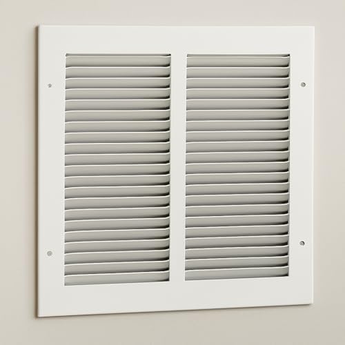 12x12 Air Return Vent Cover, Solid Steel White, 10 Pack - Image 6