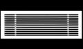 HVAC Premium 28"W X 8"H Linear Aluminum Clip-On Bar Return Air Grille by HVACPremium