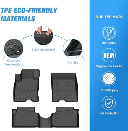 Nilight TPE Floor Mats for Ford Maverick Hybrid 2022 2023 2024 2025 2026 - Image 3