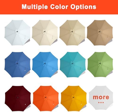 MASTERCANOPY Patio Umbrella 11 ft Replacement Canopy - Image 5