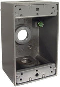 Set of 3 Hubbell-Bell 5320-0 Single Gang 3-1/2-Inch Outlets Weatherproof Box by BELL