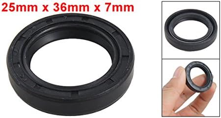 uxcell Metric Rotary Shaft Oil Seal 23x36x7mm TC Double Lips Rubber - Image 2