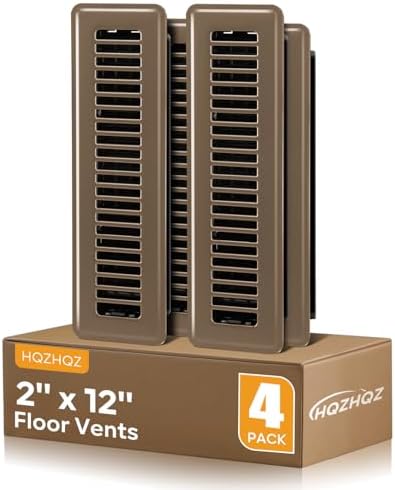 Floor Register 2x12, 4 Pack Floor Vent Covers by HQZHQZ