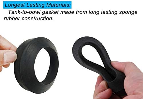 Universal Toilet Tank to Bowl Repair Kit Including 2 Sponge Gaskets and 3 Set - Image 7